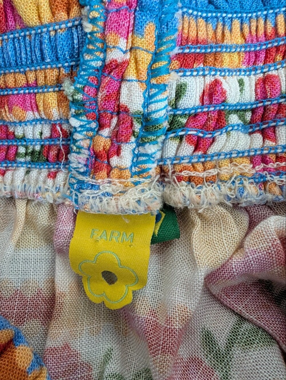 Farm Rio Colourful Floral Print Flowy Tiered Midi Skirt XS - Picture 6 of 12